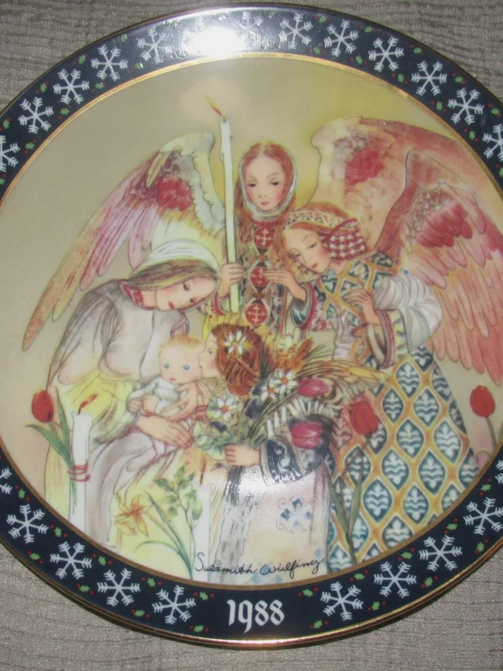 Sulamith Wulfing Christmas Plate 1987 Christmas Angles